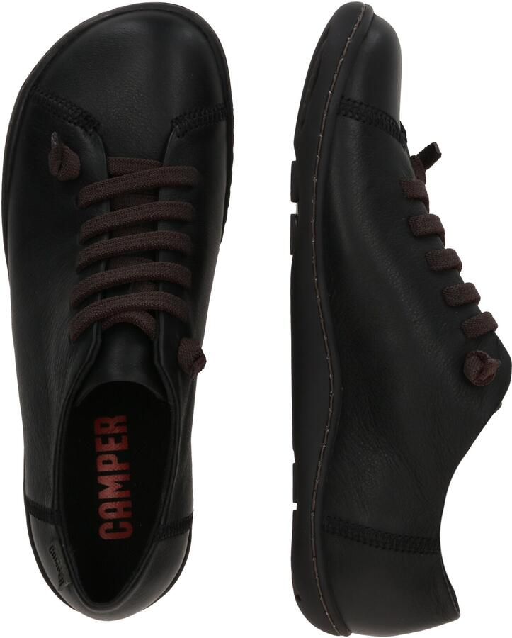 Camper Beetle Laceup Casual Leather Shoes Wo Black Sneakers - Foto 5