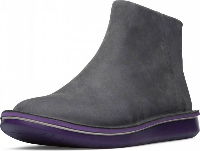 Camper Grijze Enkellaarzen voor Dames met Beetle Constructie Gray