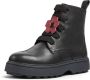 Camper Lab Laceup Boots Chunky Sole Kids Black Shoes - Thumbnail 1
