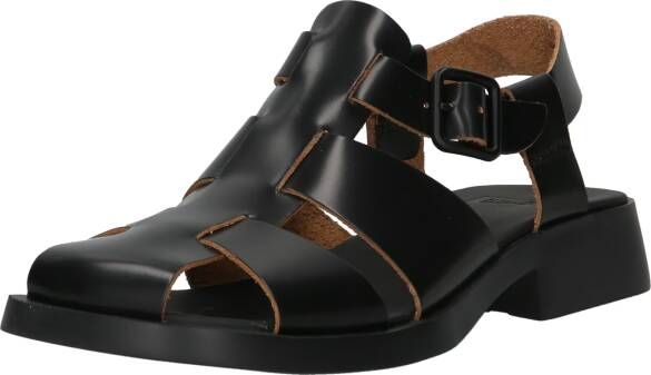 Camper Zwarte Platte Sandalen voor Vrouwen Black Dames - Foto 5