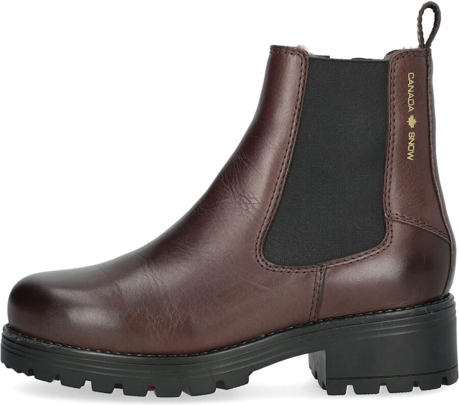 CANADA SNOW Chelsea boots 'MOUNT KIMBERLY' donkerbruin