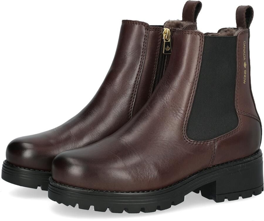 CANADA SNOW Chelsea boots 'MOUNT KIMBERLY' donkerbruin - Foto 3