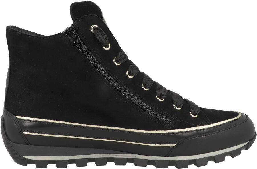 Candice Cooper Sneakers hoog 'Janis Strip Plus Chic' zwart - Foto 4