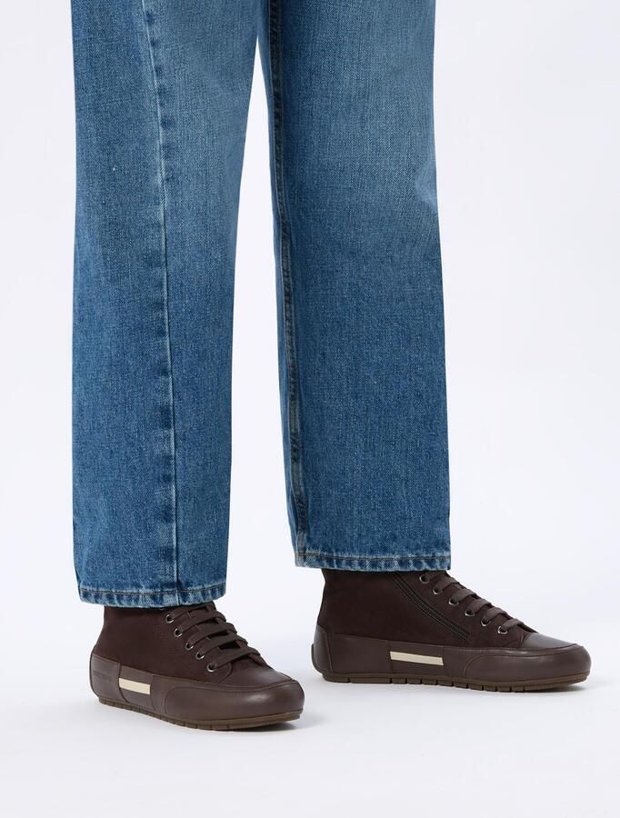 Candice Cooper Sneakers hoog 'PLUS' donkerbruin
