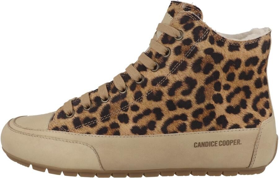 Candice Cooper Sneakers hoog 'Plus Fur' beige zwart - Foto 4