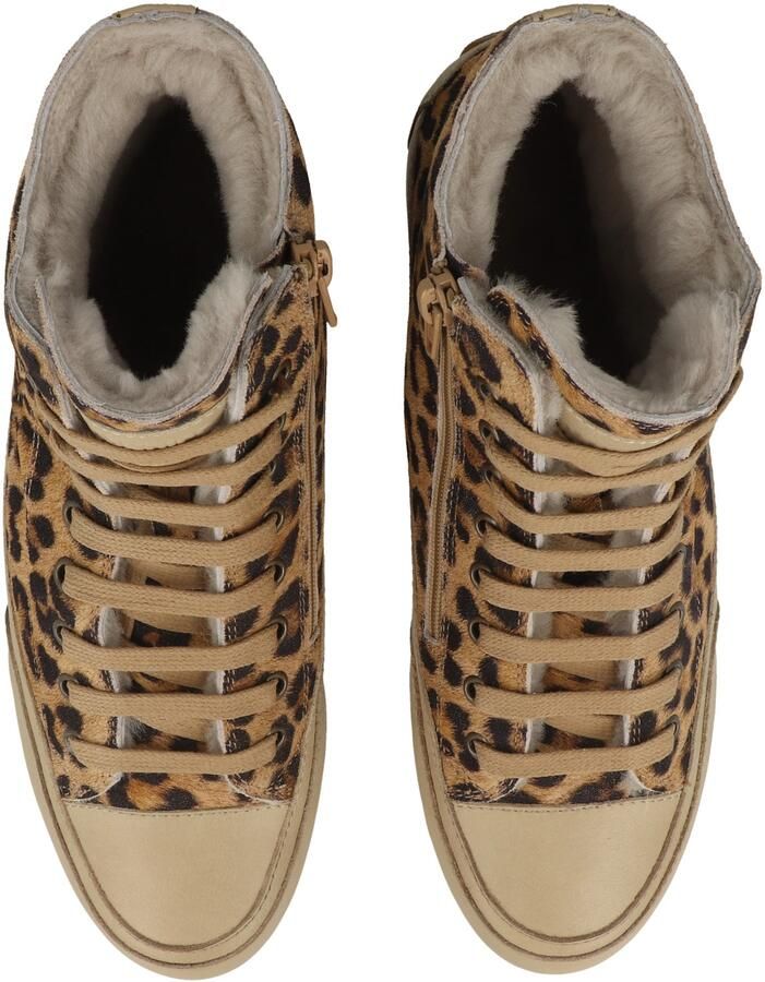 Candice Cooper Sneakers hoog 'Plus Fur' beige zwart - Foto 3