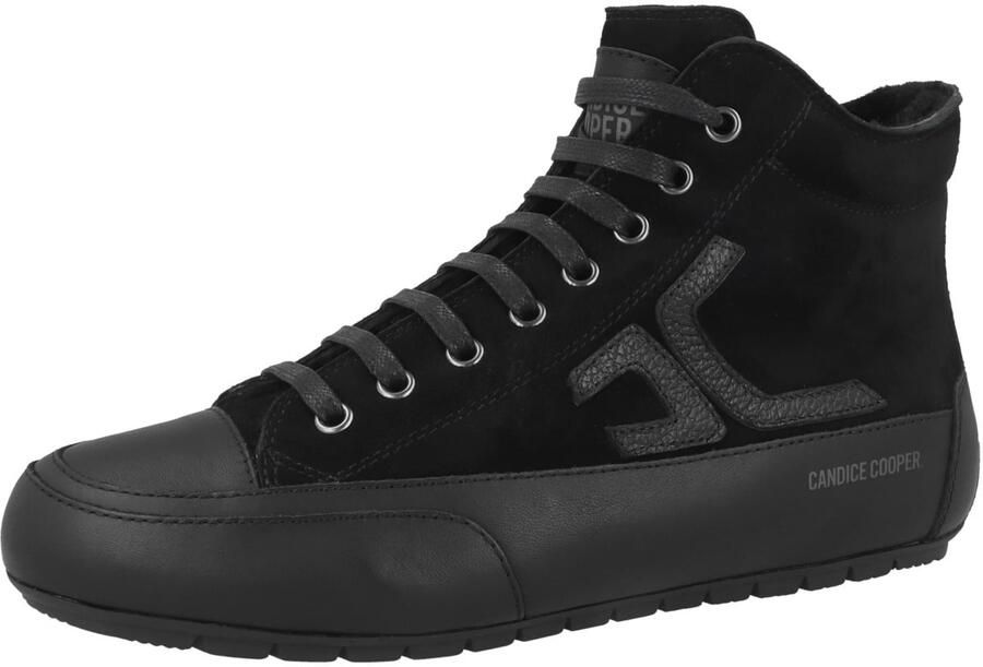 Candice Cooper Sneakers hoog 'Plus Fur CC' zwart