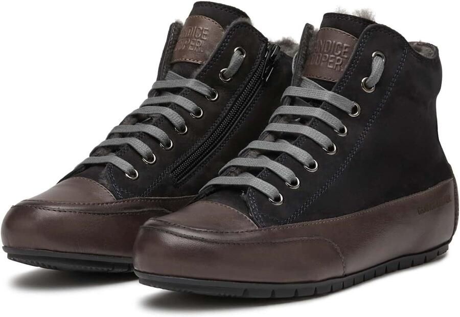 Candice Cooper Gepolijste leren en suède enkelsneakers - Foto 5