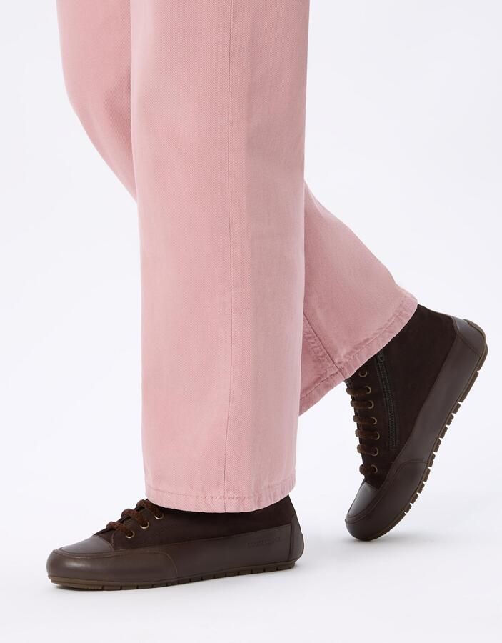 Candice Cooper Sneakers hoog 'PLUS PATCH' donkerbruin