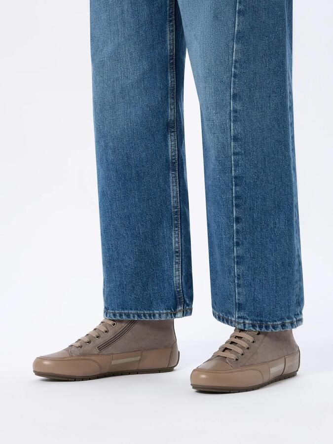 Candice Cooper Sneakers hoog 'PLUS PATCH' groen gemêleerd