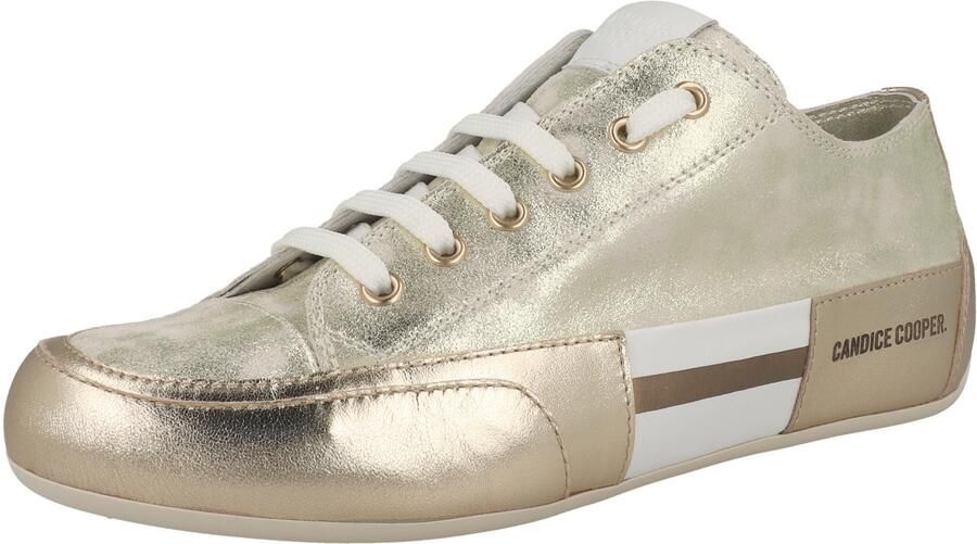 Candice Cooper Leather sneakers Rock Patch S Yellow Dames