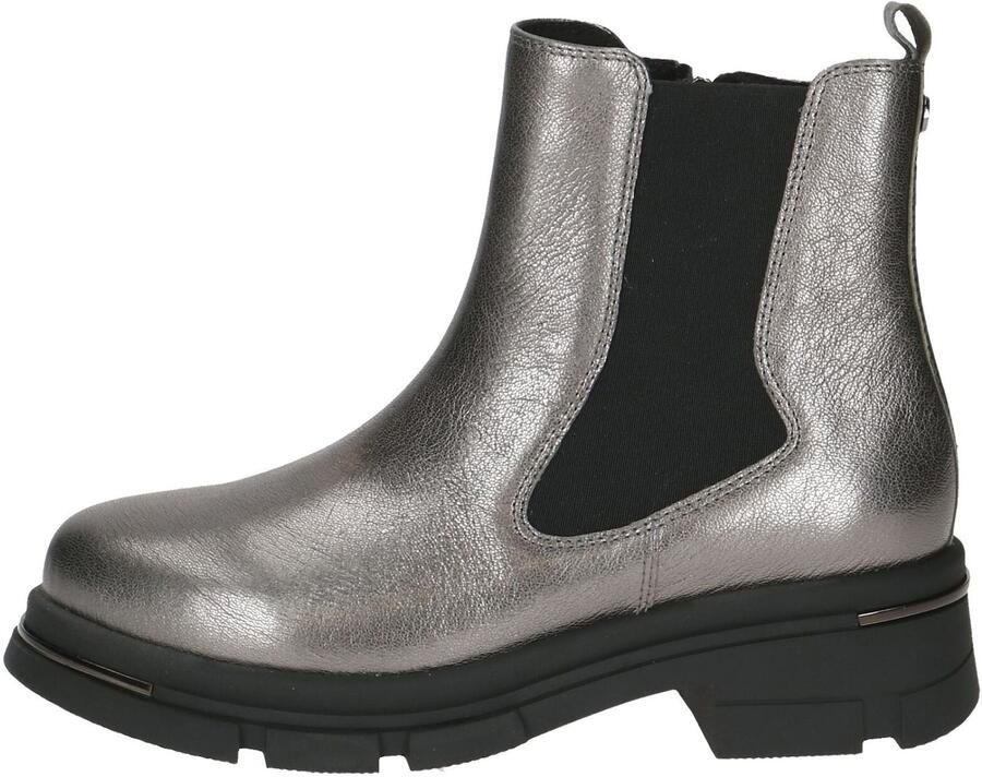 Caprice Chelsea-boots blokhak plateau enkellaarsje in opvallende metallic-uitstraling - Foto 3