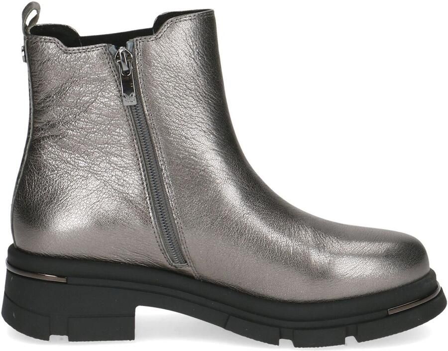 Caprice Chelsea-boots blokhak plateau enkellaarsje in opvallende metallic-uitstraling - Foto 4