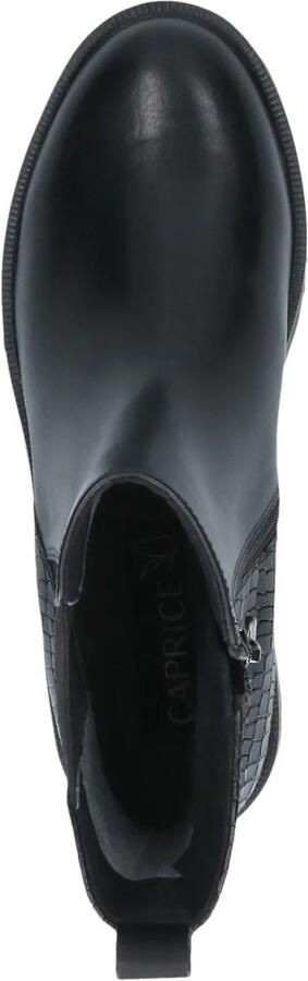 Caprice Chelsea-boots blokhak enkellaarsjes met reptielenprint