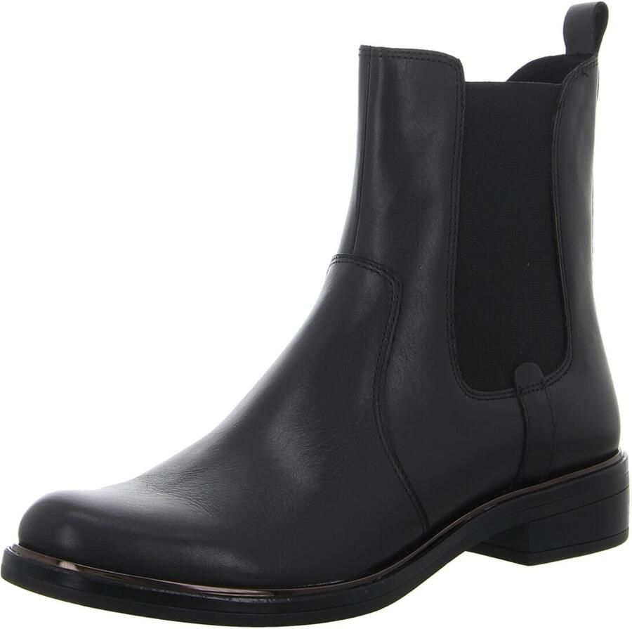 CAPRICE Enkellaarsjes 'Damen Stiefelette 9-9-25304-41 022 Echt Leder in schwarz' zwart
