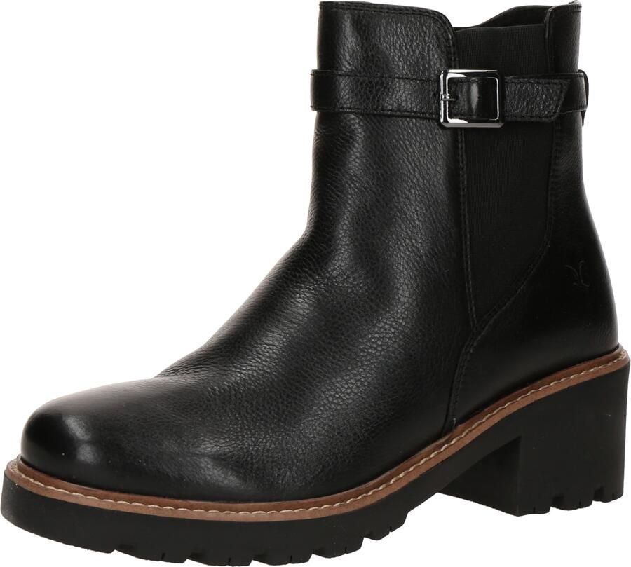 Caprice Chelsea-boots blokhak herfstlaarzen enkellaarsjes met subtiele siergesp