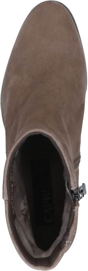 Caprice Taupe Enkellaarzen Taupe Suede Dames Taupe - Foto 4