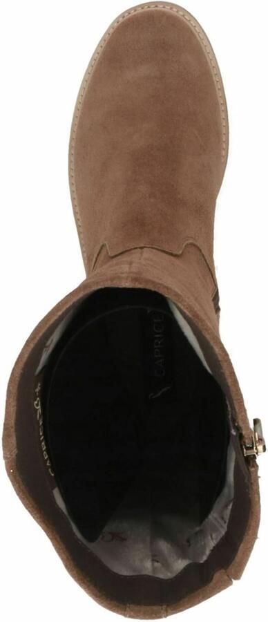 Caprice Brown Lange Laarzen Beige Suede Dames Beige - Foto 3