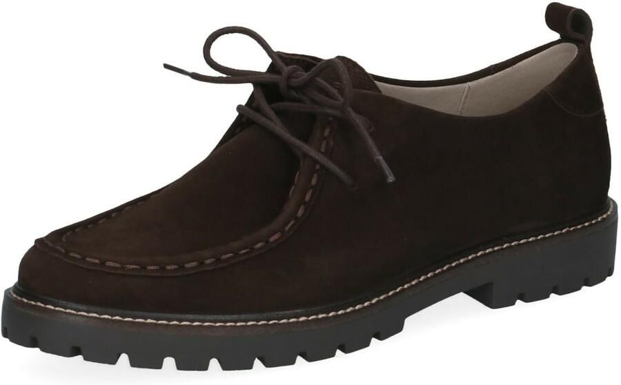 Caprice DK Brown Veterschoenen Donker Bruin Suede Dames Donker Bruin - Foto 5