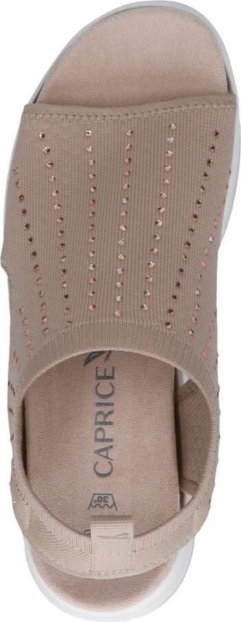 Caprice Plateausandalen sleehak instapper comfortschoen met glanzende strassstenen - Foto 6