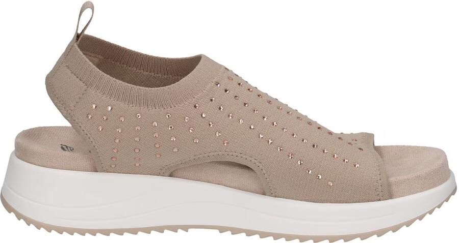 Caprice Plateausandalen sleehak instapper comfortschoen met glanzende strassstenen - Foto 4