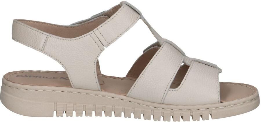 Caprice Beige Casual Platte Sandalen Vrouwen