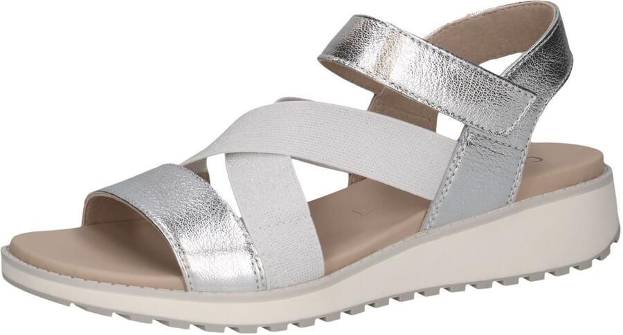 Caprice Sleehaksandaaltjes bandjessandaal zomerschoen comfortabele schoen met strass-steentjes