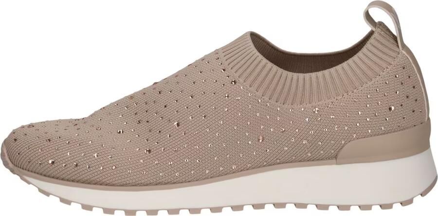 Caprice Slip-on sneakers slipper vrijetijdsschoen lage schoen met fonkelende strass-steentjes - Foto 2