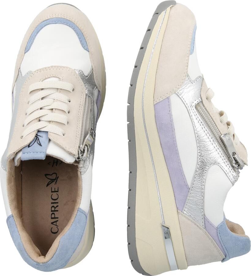 CAPRICE Sneakers laag crème lichtblauw zilver wit - Foto 3