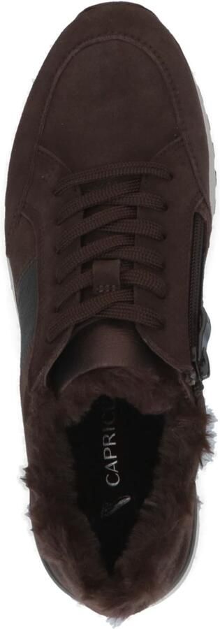 Caprice Kaia suède sneakers donkerbruin - Foto 4