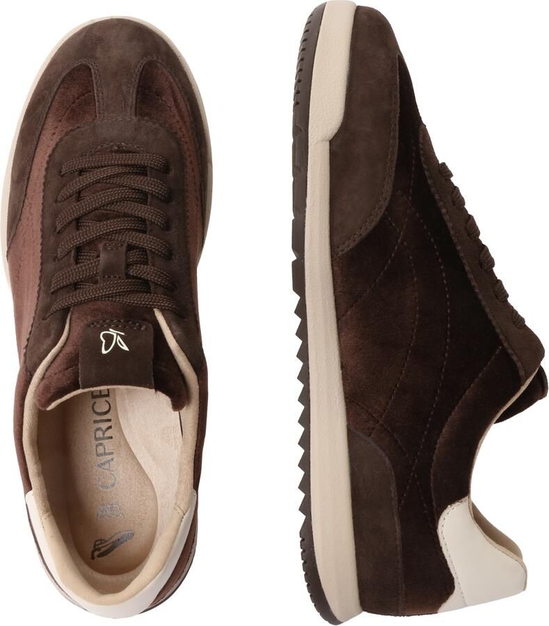 CAPRICE Sneakers laag donkerbruin wit - Foto 2