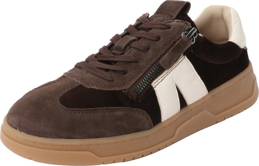 CAPRICE Sneakers laag 'FAYE' crème chocoladebruin donkerbruin