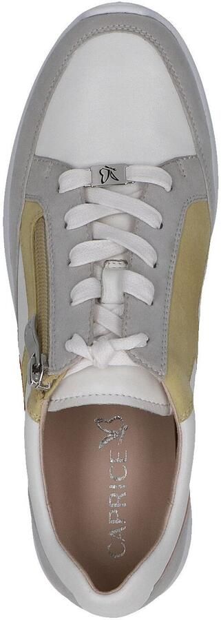 CAPRICE Sneakers laag mosterd stone grey oranjerood natuurwit - Foto 4