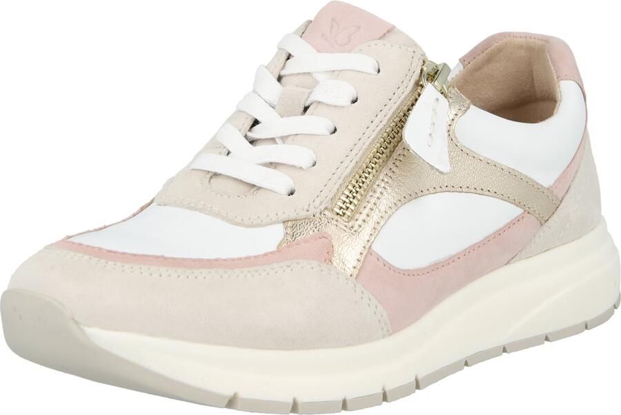 CAPRICE Sneakers laag taupe goud poederroze wit - Foto 3