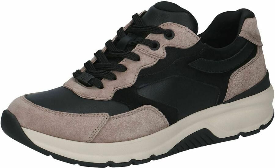 CAPRICE Sneakers laag taupe zwart