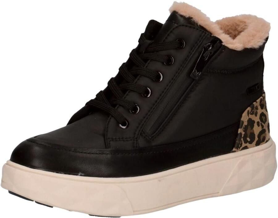 CAPRICE Veterlaarsjes beige zwart