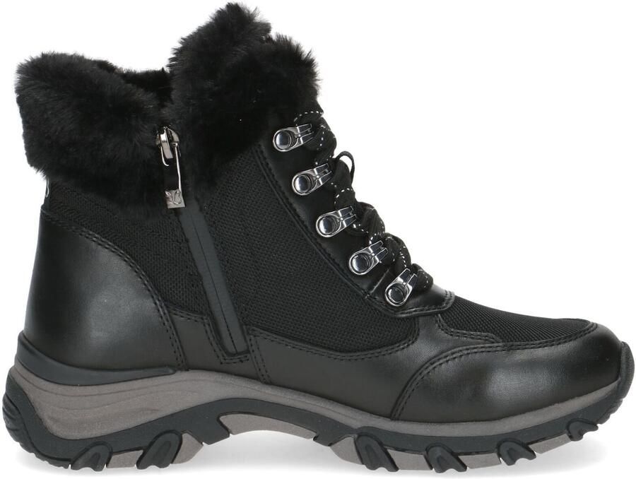 Caprice Winterlaarzen sleehak veterschoenen outdoorschoen in comfortabele breedte