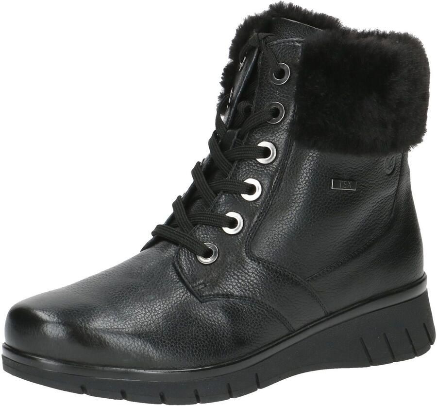 Caprice Winterlaarzen sleehak veterschoenen veterschoen enkellaars in breedte h (zeer breed)