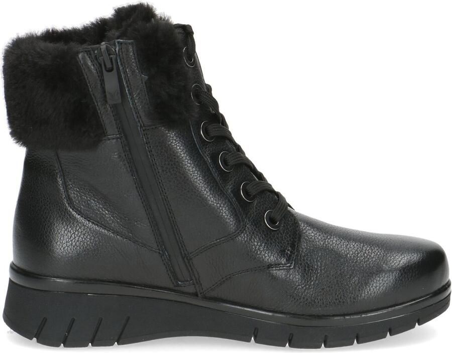 Caprice Winterlaarzen sleehak veterschoenen veterschoen enkellaars in breedte h (zeer breed)