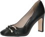 Caprice Zwarte Leren Pumps Verhogen Stijl Black Dames - Thumbnail 2