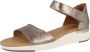 Caprice KANDY leren sandalen taupe metallic - Thumbnail 4