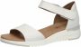 Caprice Witte Open Platte Sandalen Vrouwen White Dames - Thumbnail 3
