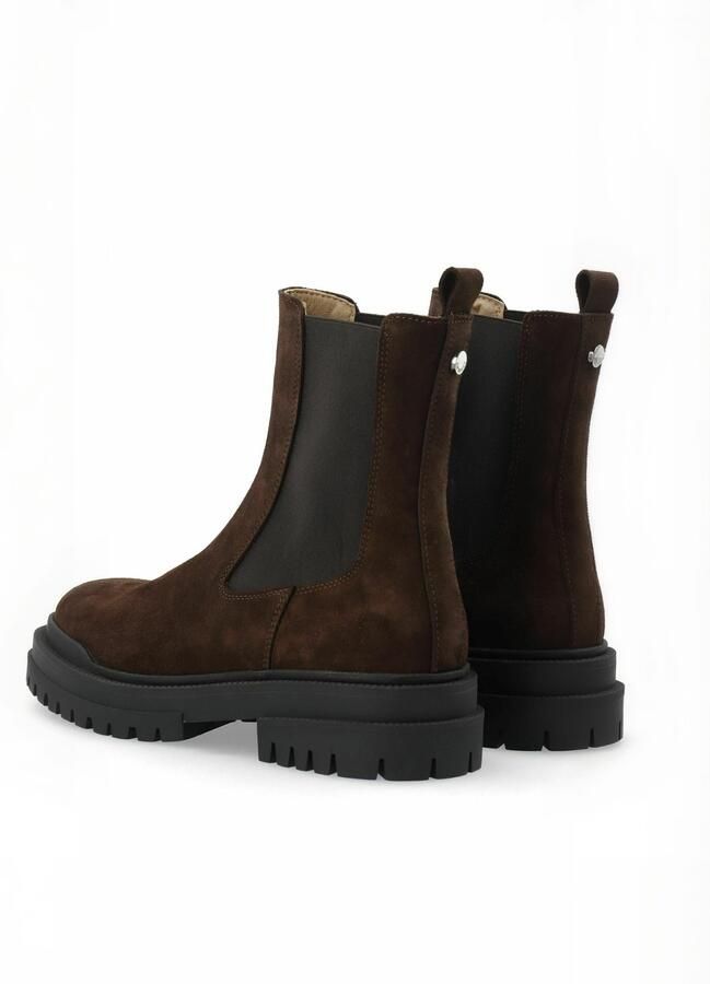 Ca'Shott Chelsea boots ' CASJOLINE ' donkerbruin - Foto 6