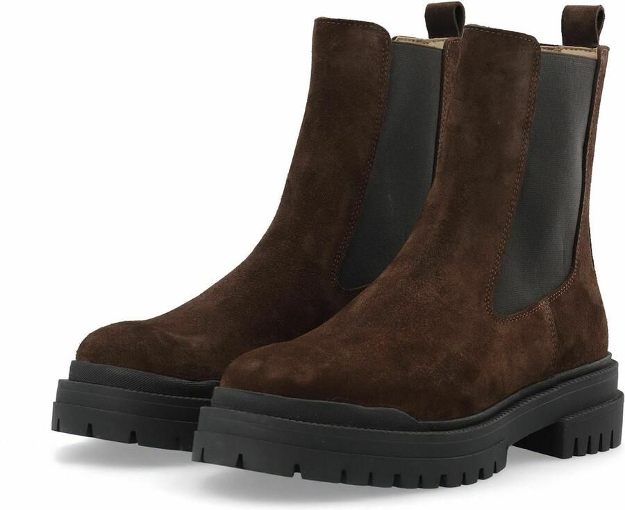 Ca'Shott Chelsea boots ' CASJOLINE ' donkerbruin - Foto 4