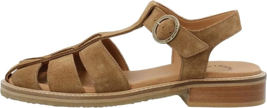 Ca'Shott Sandalen met riem 'Casgrace' lichtbruin