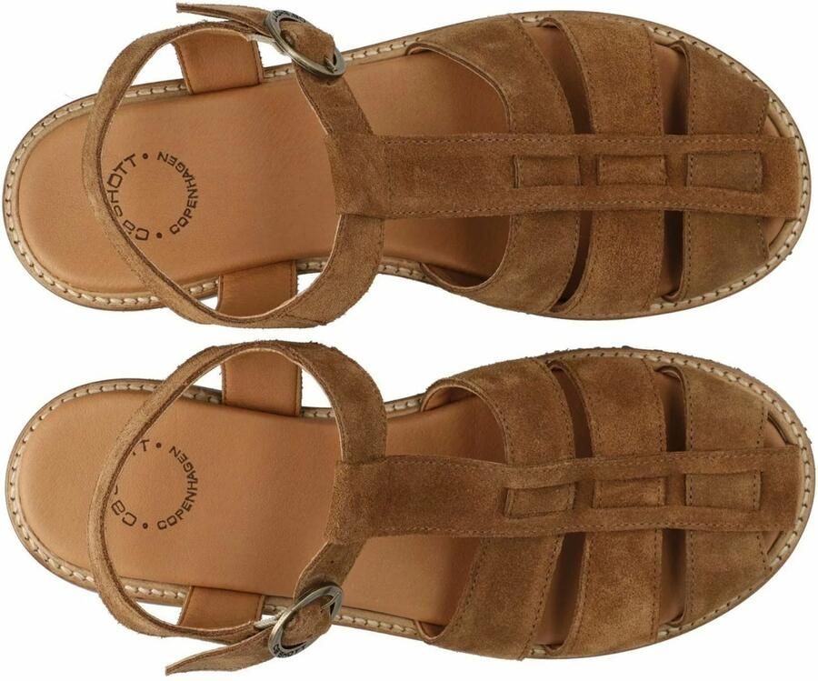 Ca'Shott Sandalen met riem 'Casgrace' lichtbruin - Foto 2