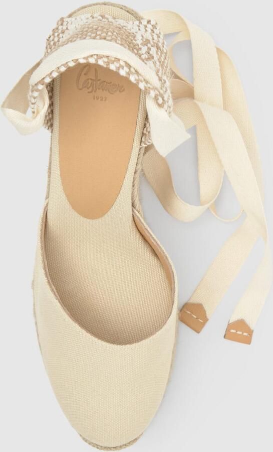 Castañer Espadrilles 'Carina' ivoor lichtbeige
