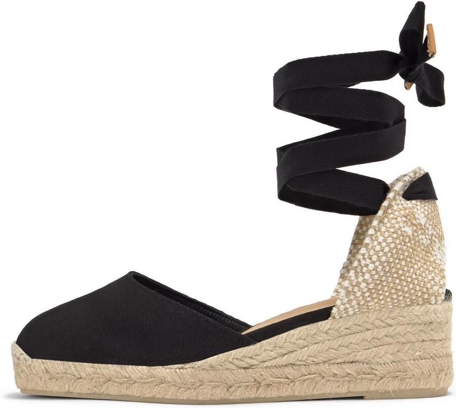 Castañer Zwarte Carina 6 Hoge Espadrilleschoen Black Dames