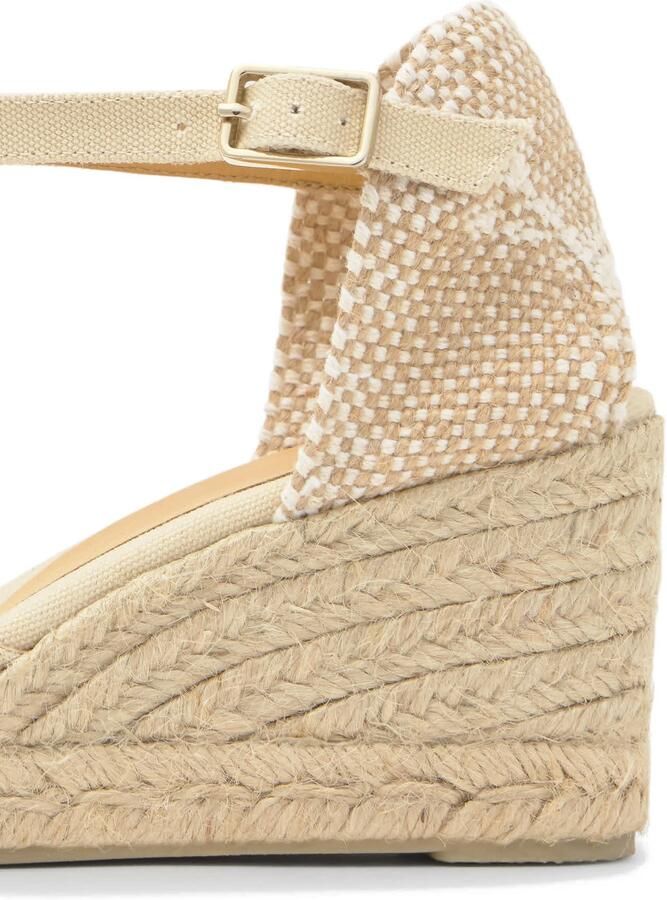 Castañer Ivoor Katoenen Espadrilles met Sleehak - Foto 3