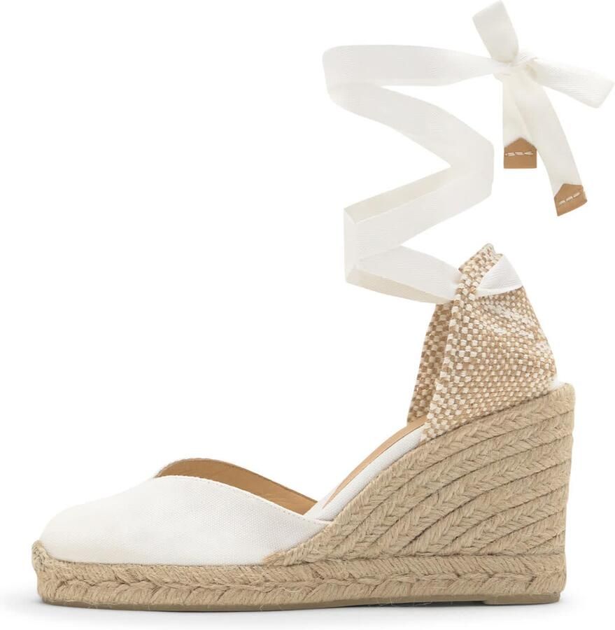 Castañer Chiara 8 001 9 cm sleehakken White Dames